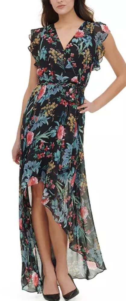NWT Tommy Hilfiger chiffon high low dress